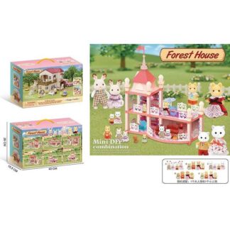 Будиночок 111-434 E 2 флоксові тварини, підсвічування, меблі, в коробці