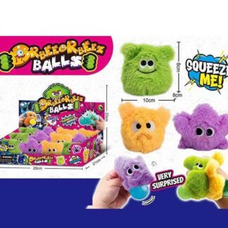 Антистрес BTX 010 ЦІНА ЗА 12 ШТУК В БЛОЦІ, надуває кулю, текстильна, розмір - 10х8х8 см, в коробці