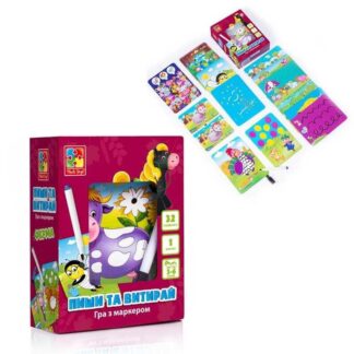 Гр Гра настільна "Пиши та витирай. Ферма" VT5010-19 "Vladi Toys", 34 магнитных элемента