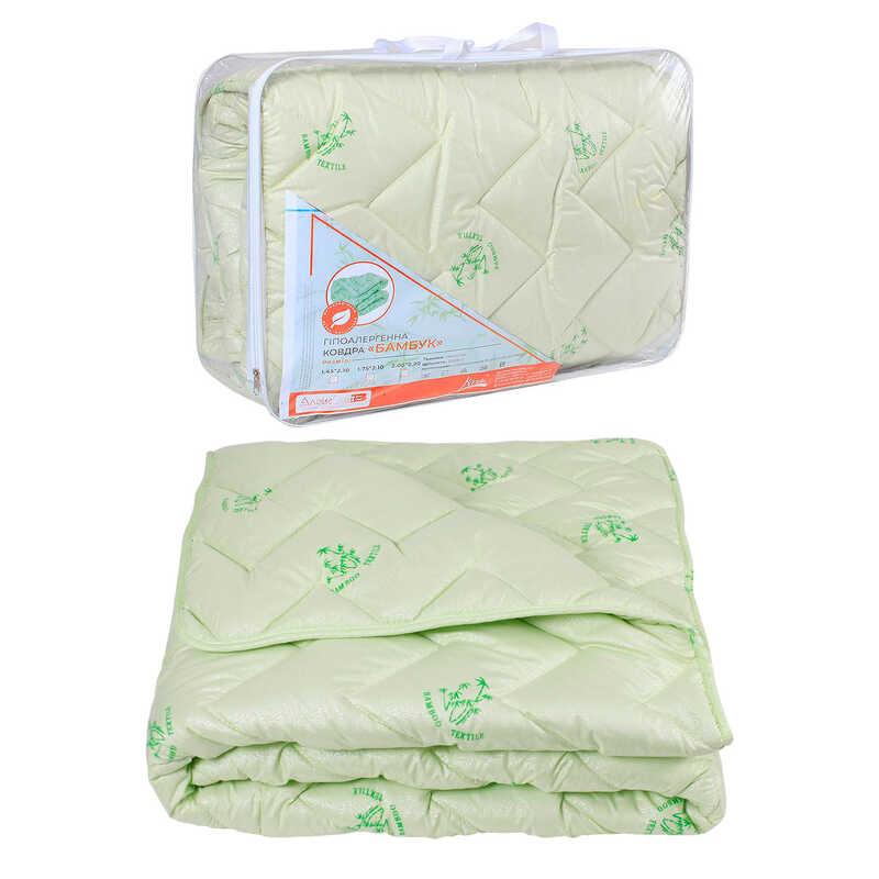 Гр Ковдра "Бамбук Преміум" 40190066 євро мікрофібра, шерстепон, 200х210 см., кольорова "Homefort"