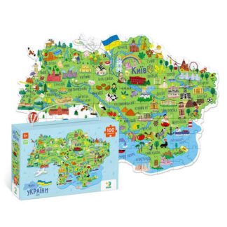 Гр Пазл "Мапа України" 300267 "DoDo" 100 елементів
