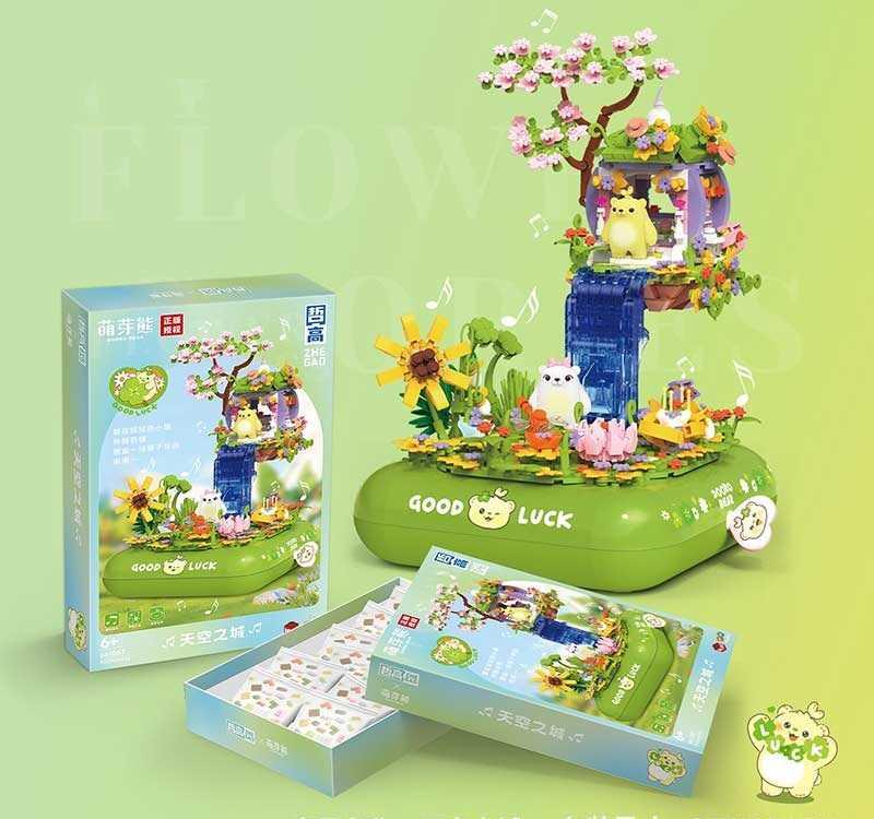 Конструктор 661007 970 деталей, підсвічування, заводний музичний механізм, платформа обертається...