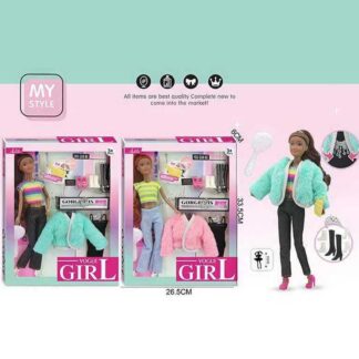 Лялька WX 257-3 2 види, 30 см, аксесуари, гребінець, сумочка, шарнірні суглоби, знімний одяг, про...