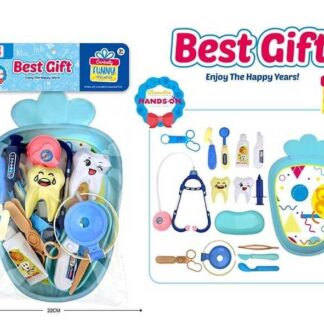 Набір лікаря 9093 стетоскоп, термометр, прилад для перевірки зору, уби, ліки та операційне прилад...