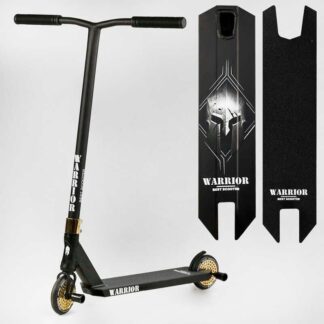 Самокат трюковый Т-50615 Best Scooter "Warrior", HIC-система, ПЕГИ, алюминиевый диск и дека, колё...