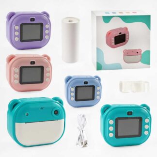 Фотоапарат-принтер C 66631 4 кольори, фронтальна камера, чб друк, USB-кабель, звук, фото, відео,...