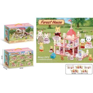 Будиночок 111-434 F 2 флоксові тварини, підсвічування, меблі, в коробці