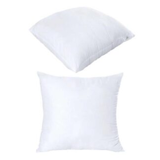 Гр Подушка "White" 40200212 мікрофібра, силіконізоване волокно, блискавка, 70*70см, біла "Homefort"