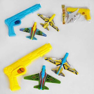 Пістолет із запускачем 77177 2 види, 2 літачки, в пакеті