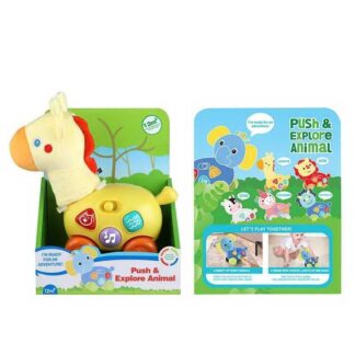 Музичне брязкальце 1953-6 мелодія, звукові ефекти, підсвічування, колеса, в коробці