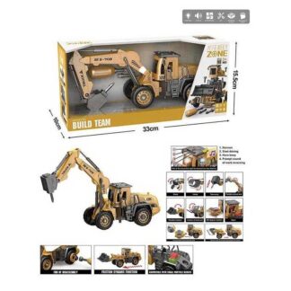 Спецтехніка YW 9102 A звуки, підсвічування, інерція, конструктор, викрутка, рухомі деталі, в коробці