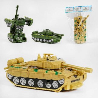 Танк-трансформер XY 778-3 E 1шт у наборі, 2 кольори, трансформація, у пакеті