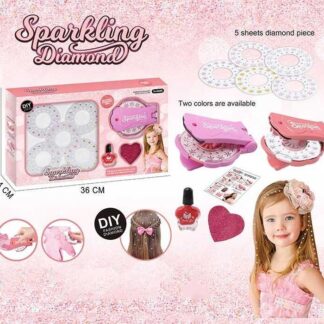 Прикраси для волосся 861-3 машинка для приклеювання страз, 5 видів страз, лак для нігтів, баф, в...