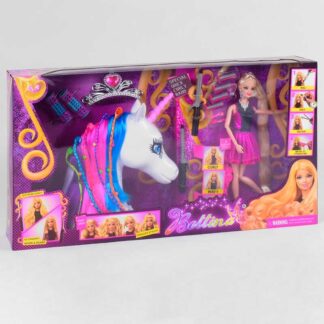 Лялька 68155 голова для зачісок аксесуари, в коробці