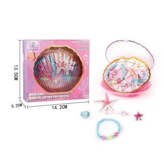 Набір прикрас А 108-7 браслет, каблучки, заколка, прозорий бокс, в коробці