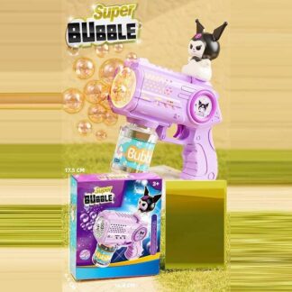 Пістолет з мильними бульбашками 7780 D підсвічування, автоматичний принцип, фігурка героя, пляшеч...