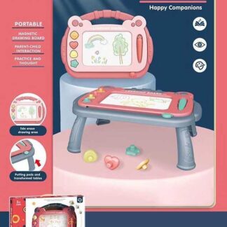 Столик для малювання 223 А магнітна дошка, 4 штампи, в коробці