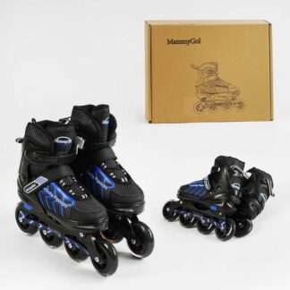 Ролики 81785-XL розмір 42-44 колір СИНІЙ, колеса PU, d – 9 см, устілка 25-27 см, алюмінієва рама,...