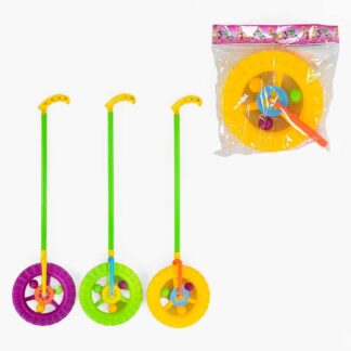 Каталка-колесо 059 Е 3 кольори, в пакеті, ВИДАЄТЬСЯ ТІЛЬКИ МІКС ВИДІВ