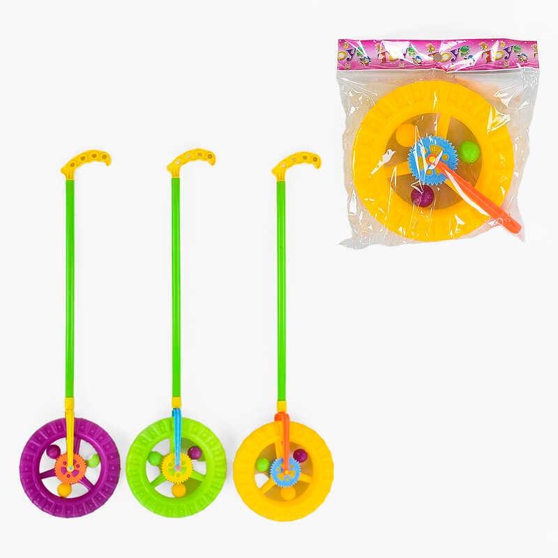 Каталка-колесо 059 Е 3 кольори, в пакеті, ВИДАЄТЬСЯ ТІЛЬКИ МІКС ВИДІВ