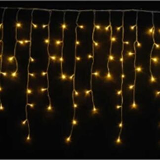 Гірлянда C 61484-15 Y 6.2 метри, 200 лампочок, шторка, жовте світло, від USB, 8 режимів, у коробці