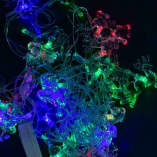 Гірлянда світлодіодна Олені С 31297 28 лампочок, 5 метрів, мультиколор, від мережі 220 В, у пакеті