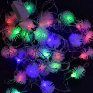 Гірлянда світлодіодна С 23452 довжина 5 метрів, 28 ламп., від мережі 220 В, кольорова, у пакеті