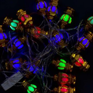 Гірлянда світлодіодна С 31302 20 лампочок, 5 метрів, мультиколор, від мережі 220 В, у пакеті