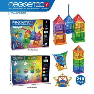 Магнітний конструктор AQ 2273 218 елементів, різні форми деталей, в коробці