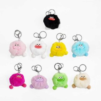 Брелок M 17954 ЦІНА ЗА 1 ШТУКУ, висота - 7 см, текстиль, кільце, карабін