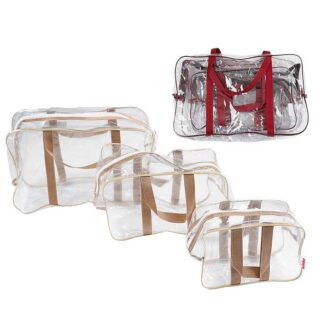 Гр Набір із трьох прозорих сумок у пологовий 33847 3 види, ВИДАЄТЬСЯ МІКС "Bimbo"