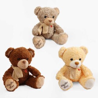 М`яка іграшка M 18516 3 кольори, “Ведмедик”, висота: 35 см, ВИДАЄТЬСЯ МІКС