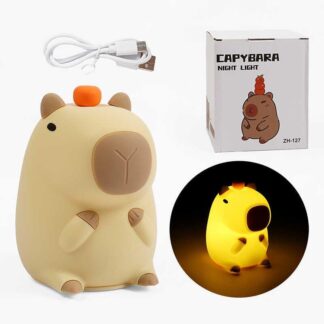 Нічник C 71574 7 кольорів підсвічування, USB Type-C, таймер, силіконовий, в коробці