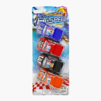 Набір машин 438-4 X "Поліційна команда", 4 шт у наборі, на листі