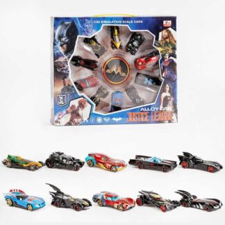 Набір машинок 04199 10 штук, металопластик, герої, в коробці