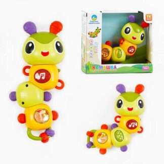 Брязкальце музичне "Комашка" ТК 93622 "TK Group", ОЗВУЧУВАННЯ УКРАЇНСЬКОЮ МОВОЮ, пісні, підсвічув...