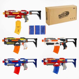 Автомат SB 524 5 кольорів, знімний магазин і приклад, складна мушка, 30 набоїв на присосці, у кор...