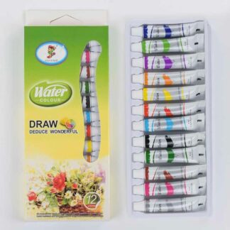 Акварельні фарби С 37142-1 12 кольорів, 9 мл у тюбику, 12 штук в упакуванні