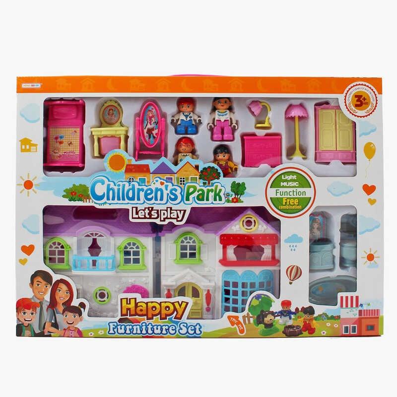 Будиночок 8146-1 A 17.5 х 9 х 20 см світло, звук, меблі, фігурки, декоративні елементи, в коробці