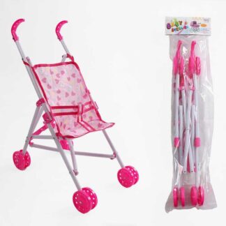 Візок для ляльок CS 7817 SH висота 50 см, складна конструкція, в пакеті