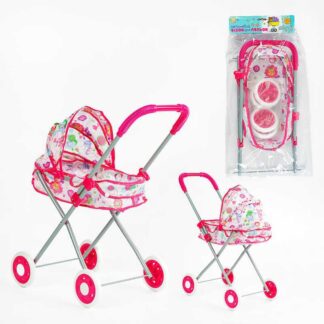 Візок для ляльок ТК 13-203 "TK Group", складна конструкція, пупс до 35 см, в пакеті