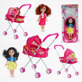 Візок з лялькою YL 1016 B висота ляльки 35 см, у пакеті