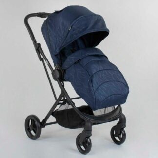 Візок прогулянковий дитячий "JOY" Liliya 66916 колір СИНІЙ, футкавер