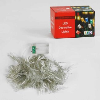 Гірлянда C 61481 штора, 180 лампочок, 3х0,75 м, від USB, біле світло, 8 режимів, у коробці