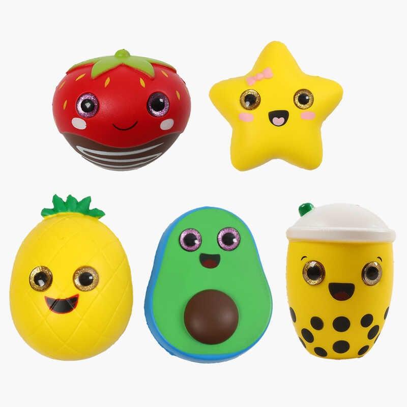 Антистрес-сквіш C 68750 ЦІНА ЗА 1 ШТУКУ, пластикові очі, в пакеті, ВИДАЄТЬСЯ МІКС ВИДІВ