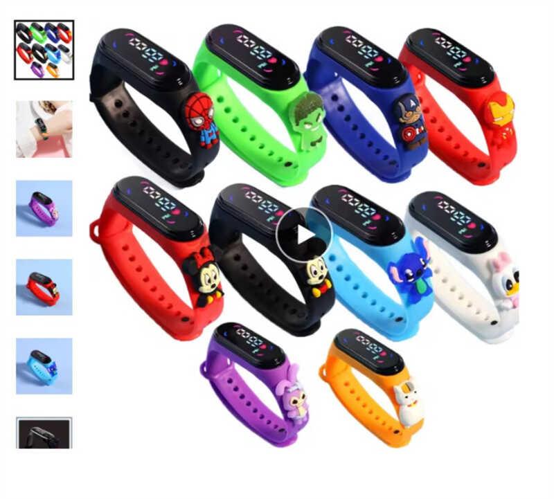 Годинник C 73298 герой, електронний, налаштування дати й часу, кольоровий дисплей, регульований р...