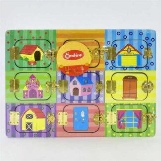 Бізіборд дерев`яний M 02999 замочки, в плівці