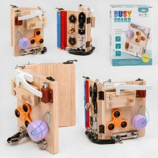 Бізіборд дерев`яний С 49415 логічний, в коробці