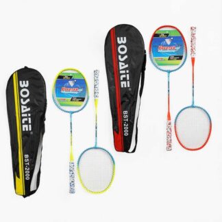 Бадмінтон C 63430 "TK Sport", 2 кольори, 2 ракетки, металевий каркас, регульований ремінець, у чохлі