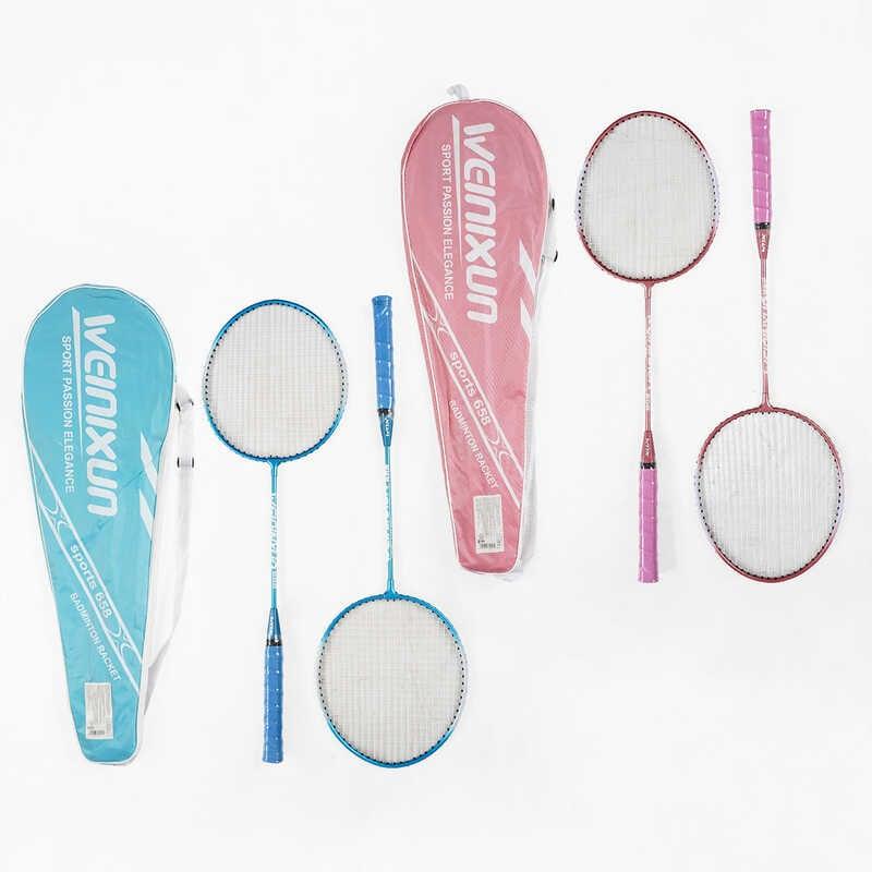 Бадмінтон C 70201 "TK Sport", 2 кольори, 2 ракетки, металевий каркас, в чохлі
